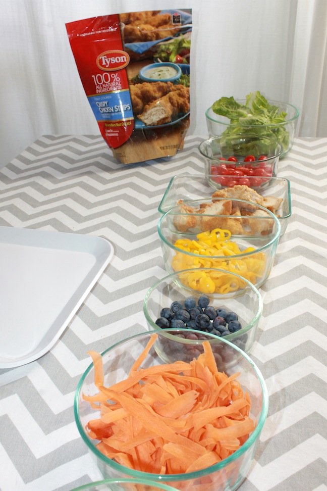 Colorful food on table