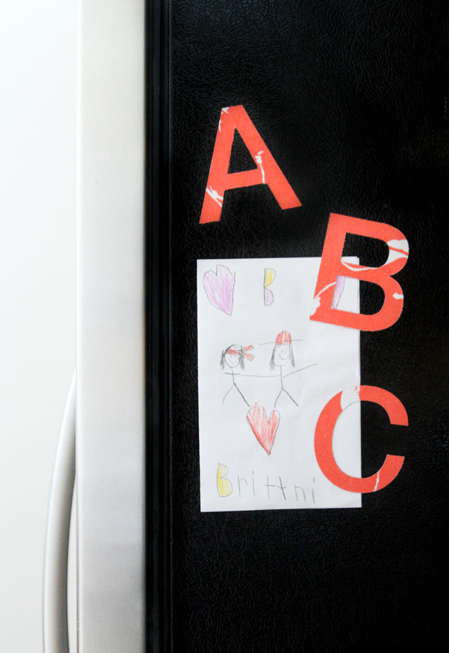 DIY Fabric Alphabet Magnets