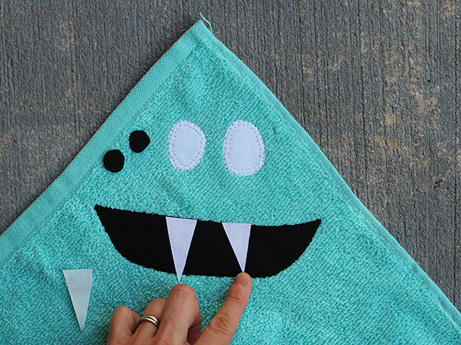 monster face wash cloth