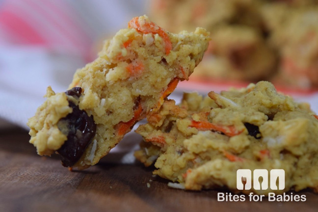 carrot oatmeal cookies first foods for baby