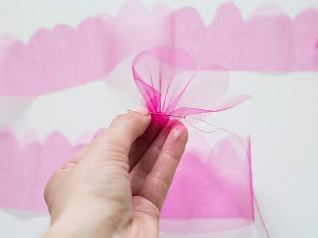 pink-organza-running-stitch-needle-thread
