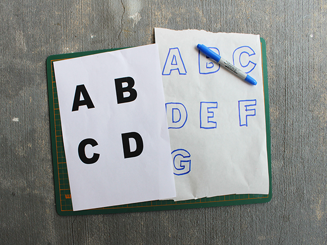 DIY.. Alphabet Coffee Table Coasters