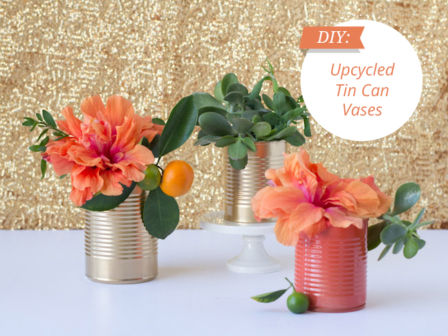 tin-can-vases-peach-glitter-gold-backdrop-flowers-spring