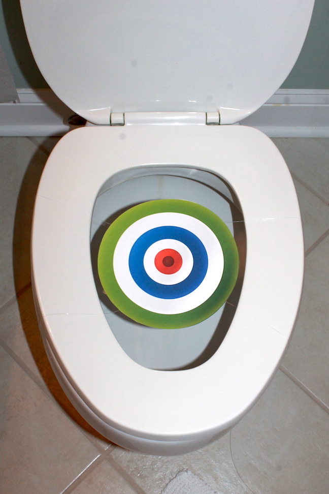 toilet with target
