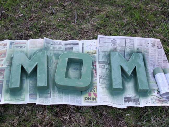 MOM letter collage step 1