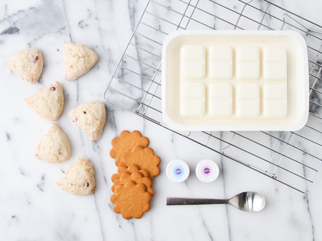 Supplies for Dipped Chocolate Cookies