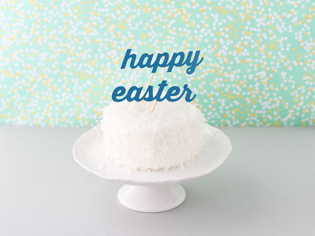 Easter Cake Topper DIY