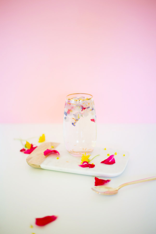 flower-petal-ice-cubes-glass-pink-wall