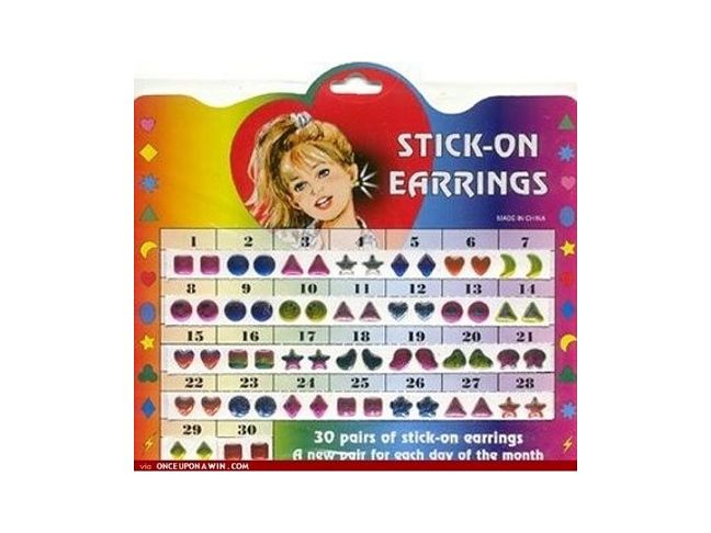 stick on earrings still exist