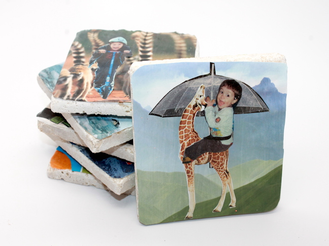 DIY Photo Collage Coaster