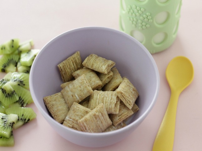 toddler cereal in bowl