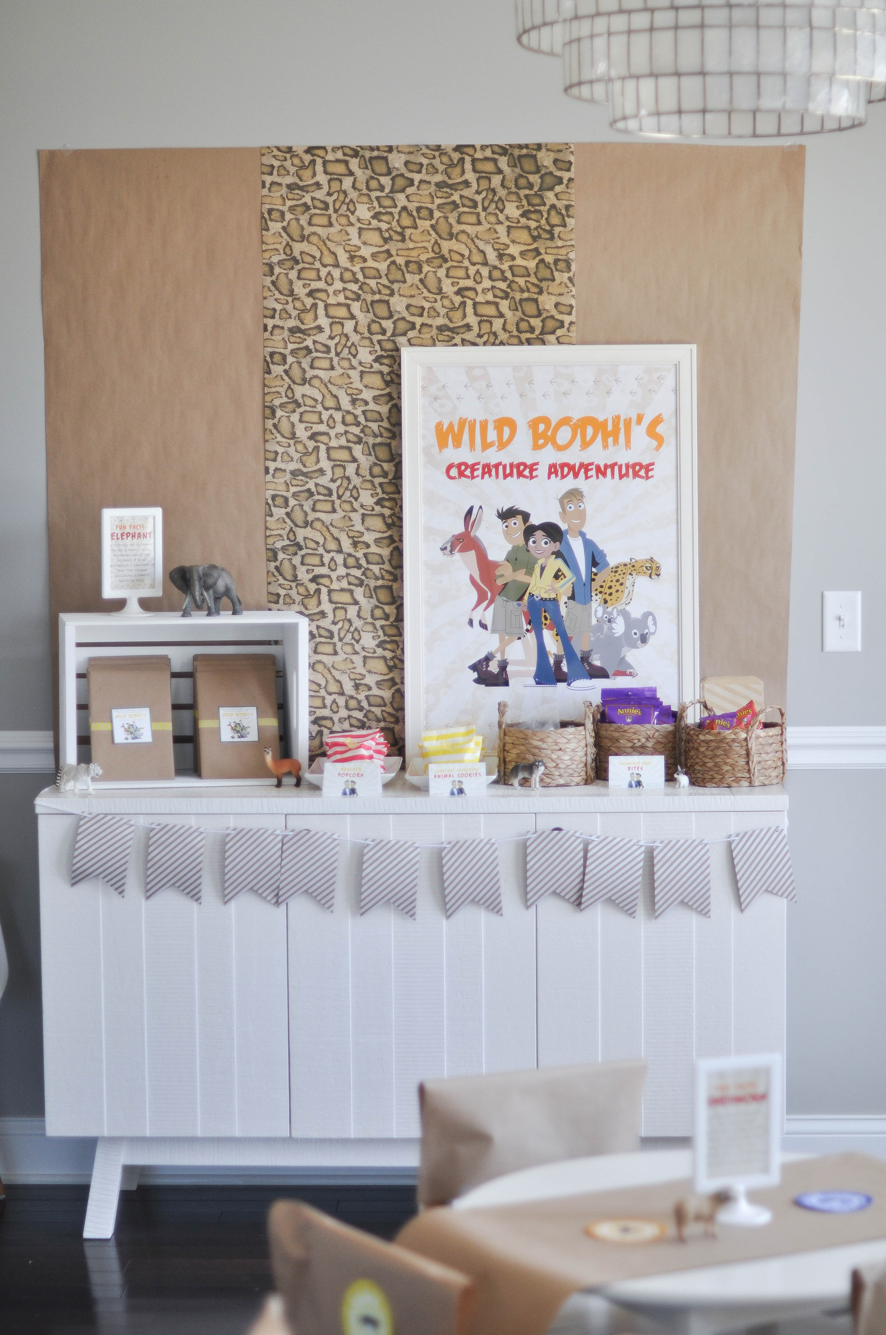 A Wild Kratts fourth birthday celebration plus a budget friendly backdrop