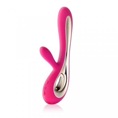 A hot pink LELO Soraya Vibrator, the best vibrator for g-spot stimulation