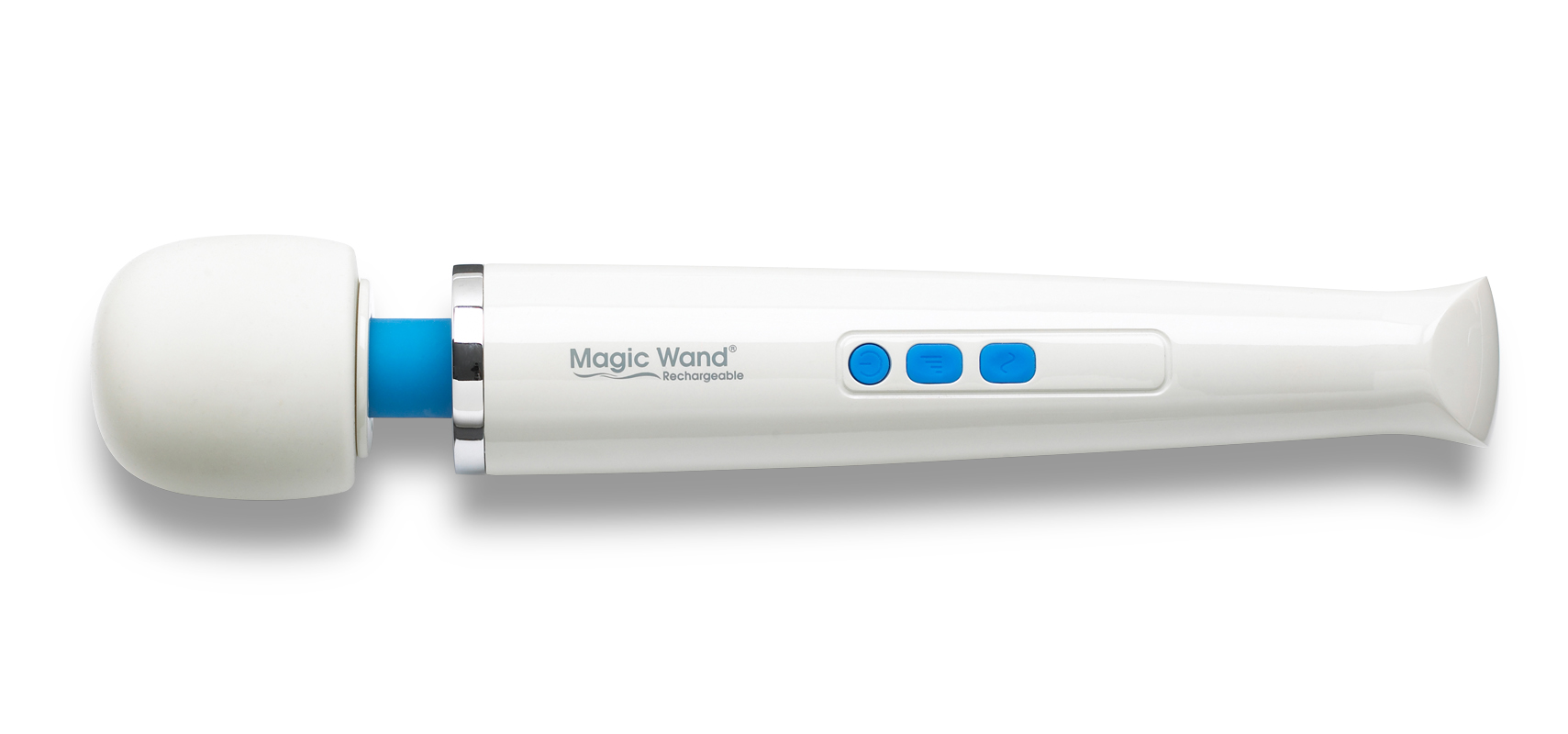 A cordless magic wand rechargeable vibrator