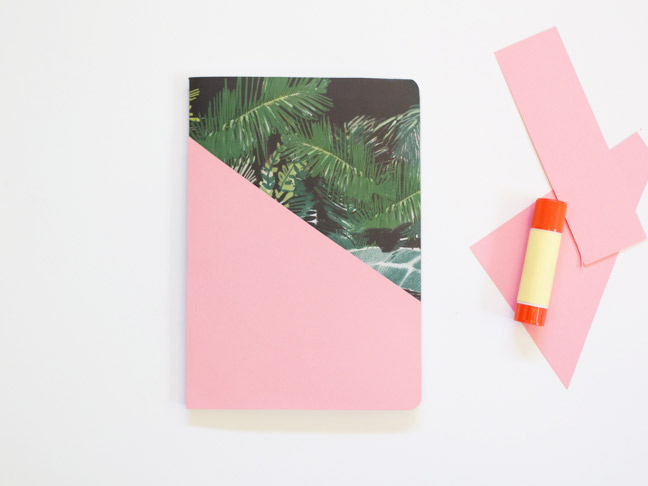 notebook-pink-paper-glue-stick