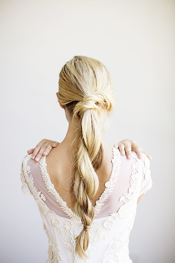 loose rope braid blonde hair