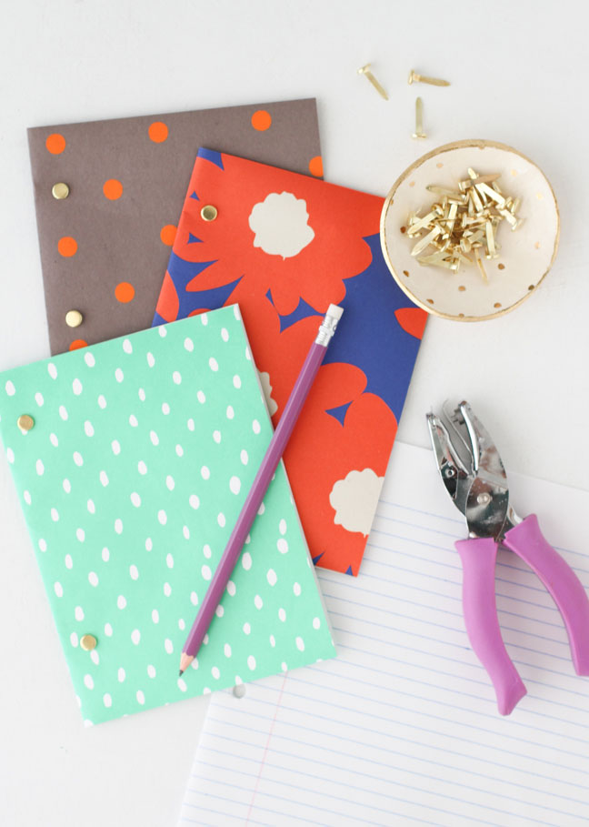 Back to School DIY // Easy Notebooks for Kids