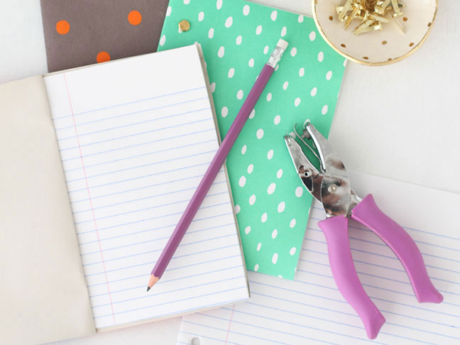 Make these easy back to school notebooks with your kids