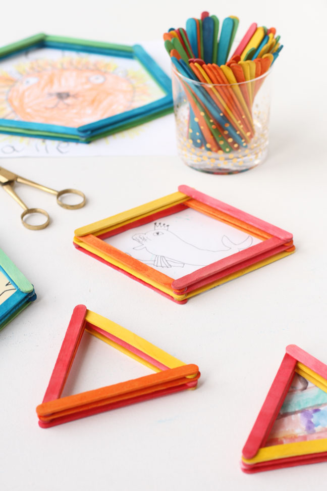 How to Reuse Popsicle Sticks to Create 3D Picture Frames in Minutes