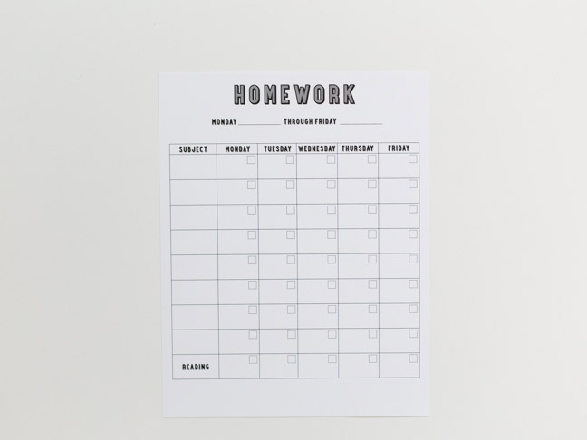 printable-homework-chart