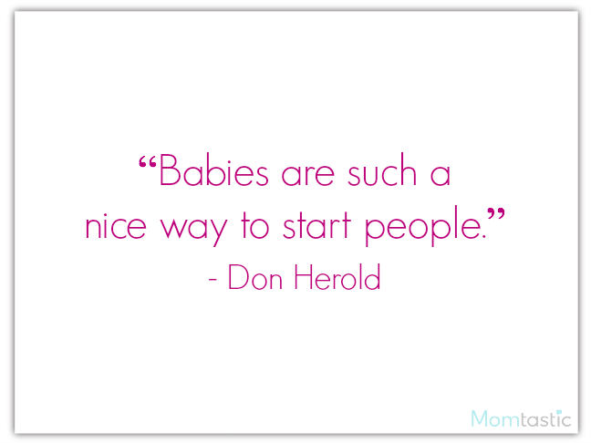 40 best quotes about babies featuring Don Herold on @ItsMomtastic