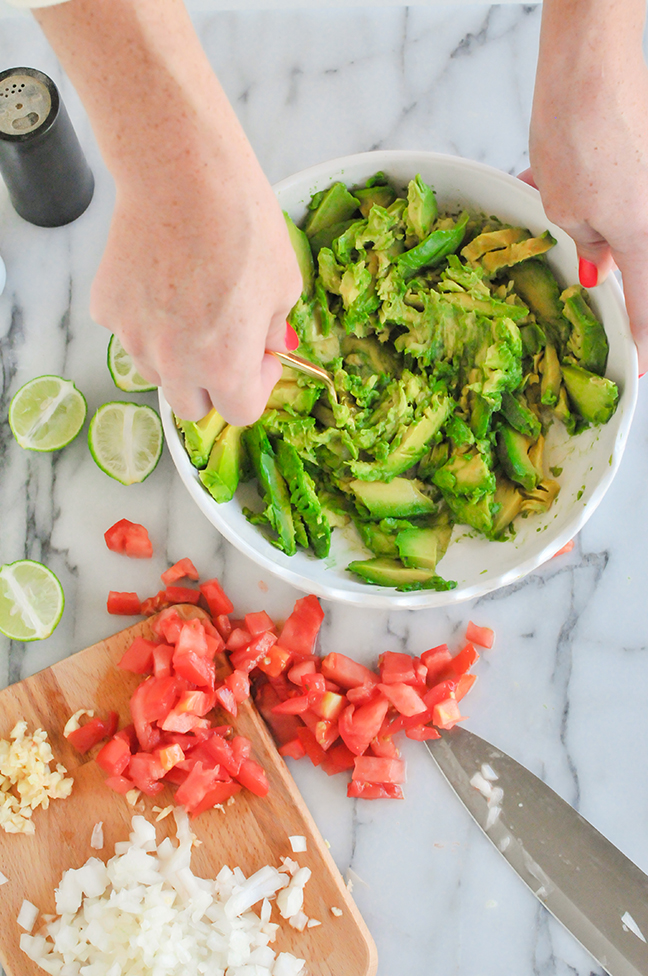 Ingredients for guacamole