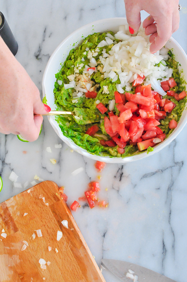 Ingredients for guacamole