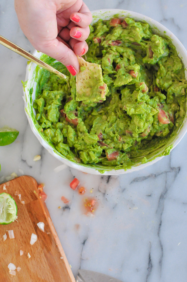 Ingredients for guacamole