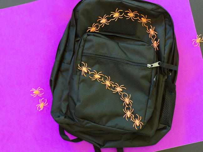 diy-spider-pattern-on-backpack