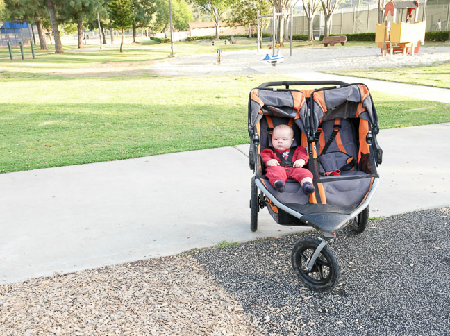 Baby in stroller