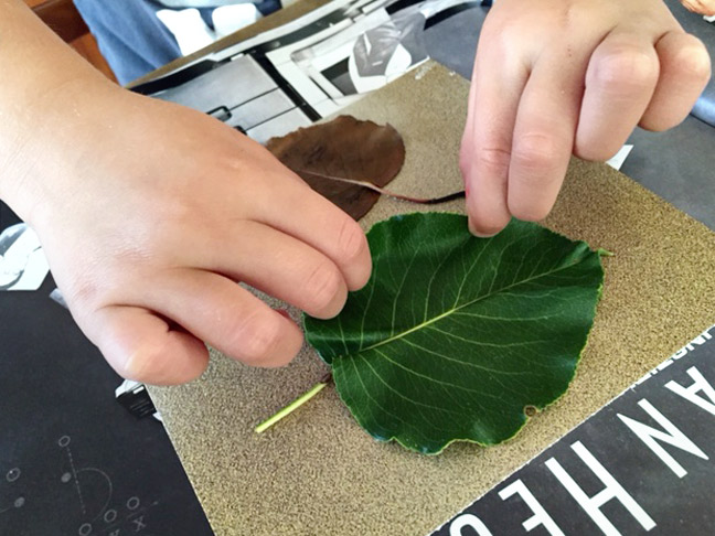 kidsartproject_leafreliefart_3