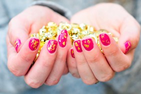 DIY Gold Leaf Manicure