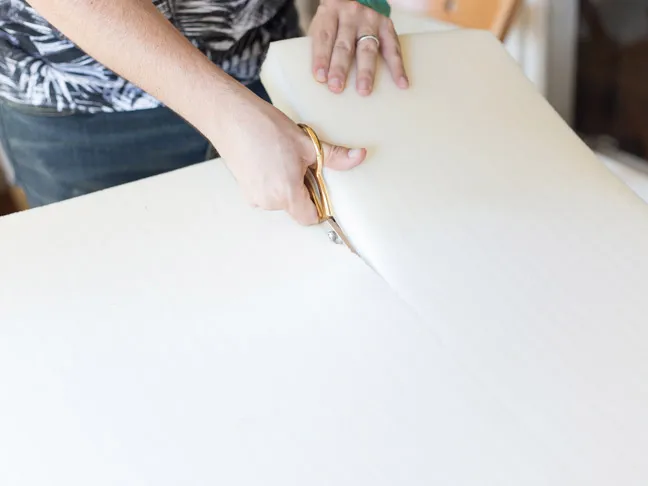 scissors-cutting-upholstery-foam