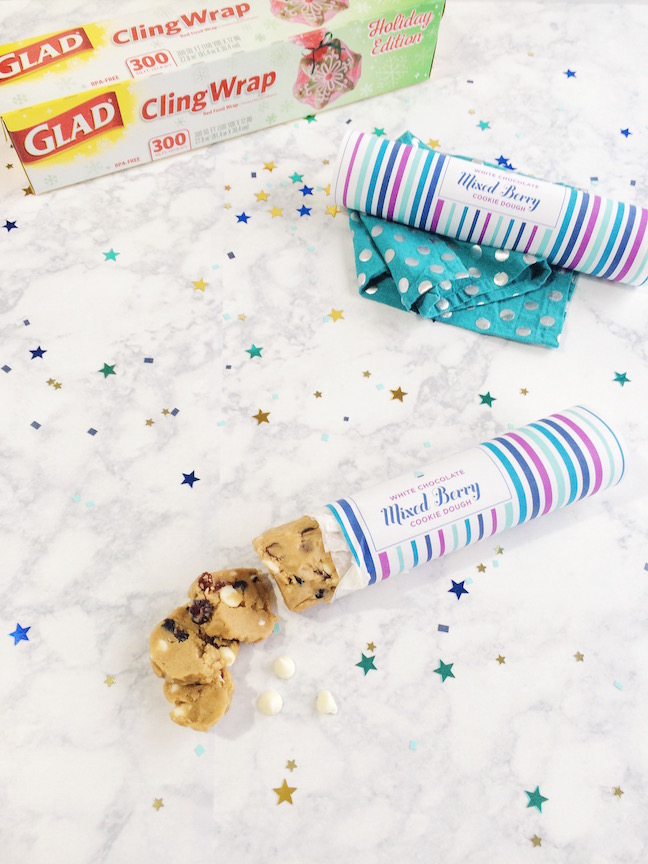 Mixed Berry White Chocolate Cookie Dough Holiday Gift & Free Printable