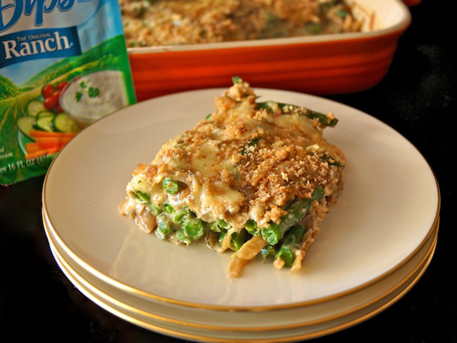 Hidden Valley Original Ranch Green Bean Caramelized Onion Casserole - Momtastic