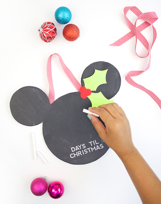 Mickey Countdown to Christmas Chalkboard