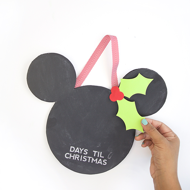 Mickey Countdown to Christmas Chalkboard