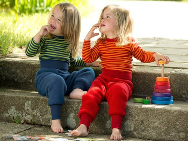 children in thermal striped underwear (1)