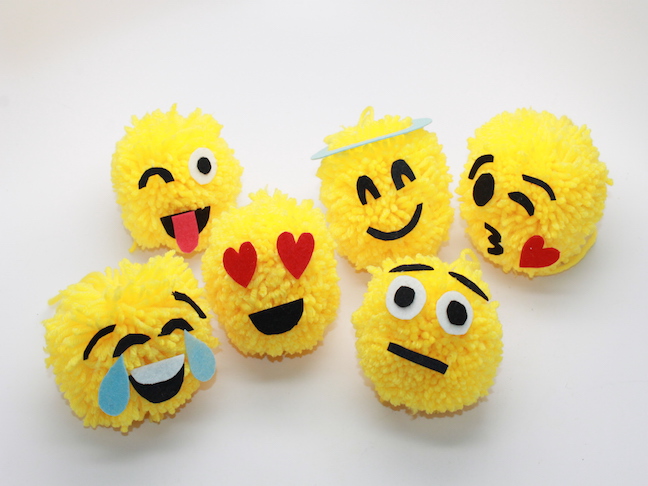 DIY Emoji Christmas Ornaments