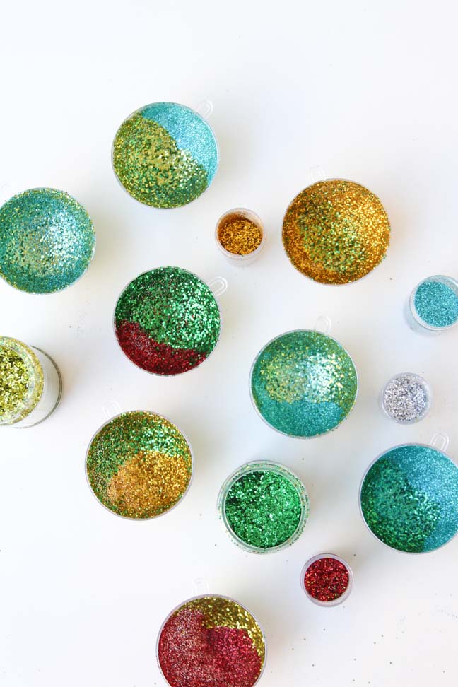 Holiday DIY // Glitter Ornament Project