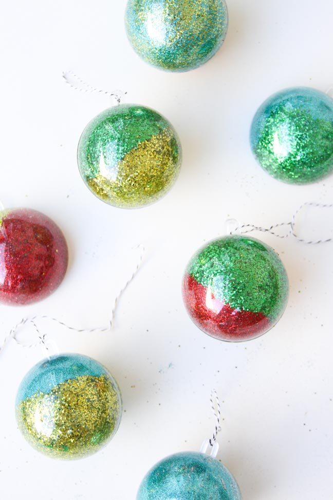 Holiday DIY // Glitter Ornament Project