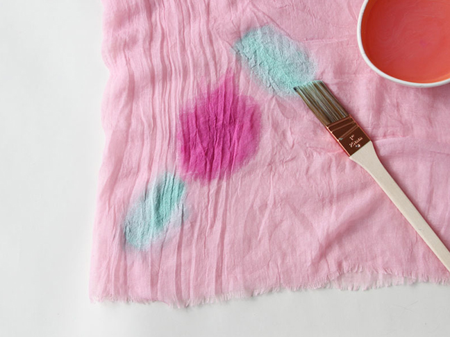 Step 2 // How to make a watercolor scarf