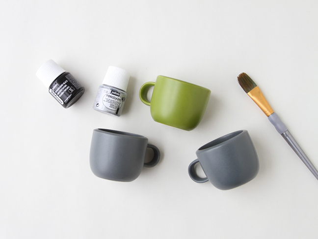 Supplies for Winter Watercolor Mug