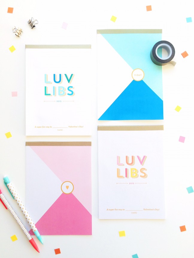 DIY Valentine's Day Mad Libs Notebooks | Shauna Younge