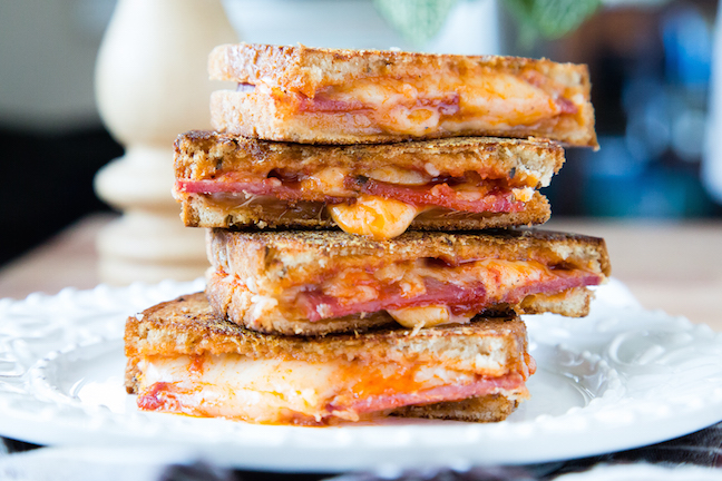 pepperoni grilled cheese