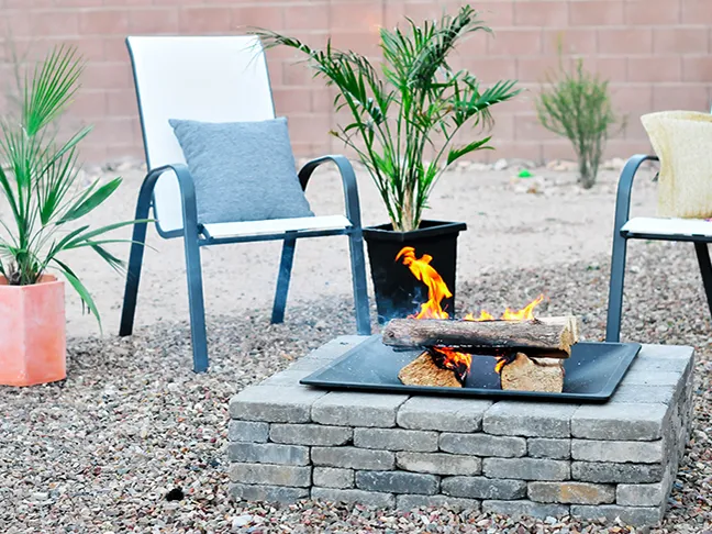 modern fire pit