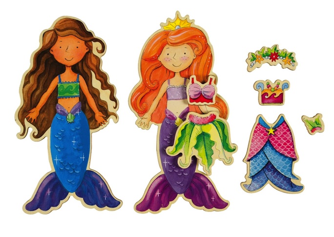 Mermaid Magnet Dress-Up Dolls