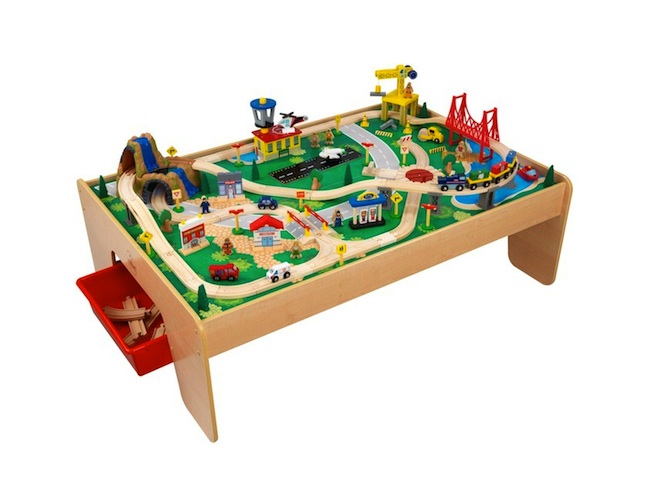 Kid Kraft Waterfall Mountain Train Set Table