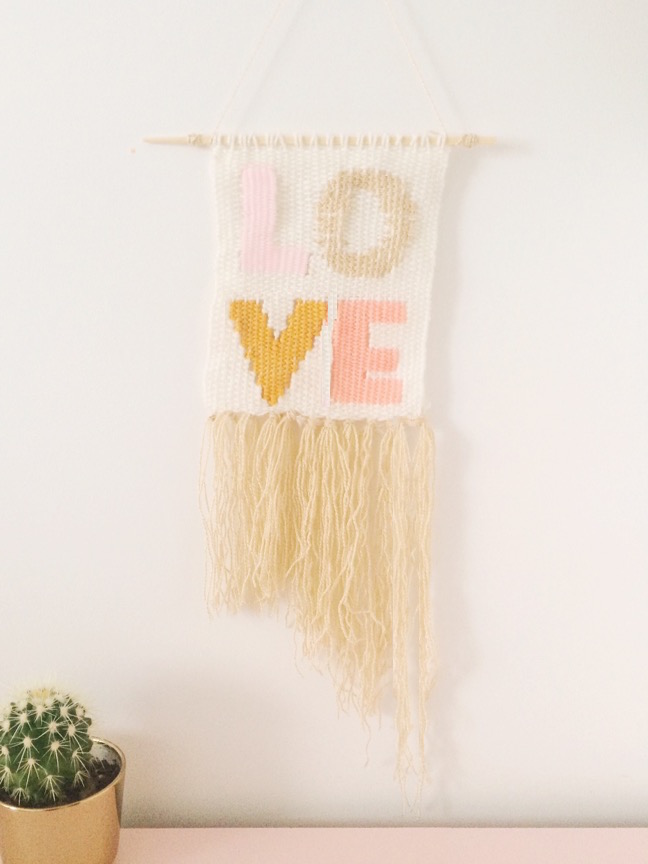 DIY Typography Woven Wall Hanging | Shauna Younge