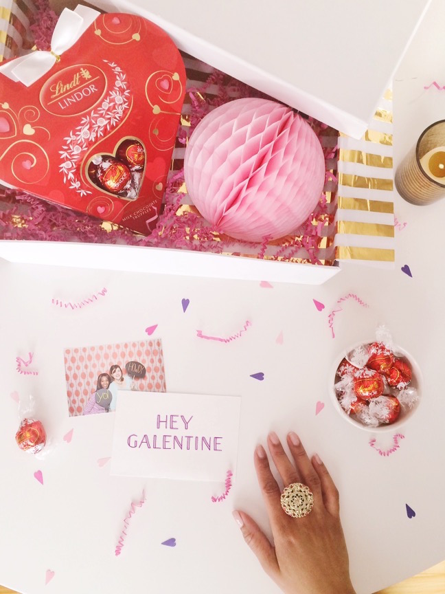 Be My Galentine! | 4 Ways to style LINDOR Truffles for Valentine's Gifts | Shauna Younge for Momtastic